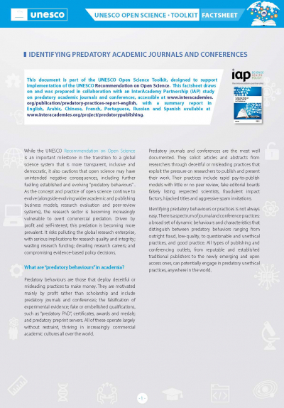 Identifying Predatory Academic Journals And Conferences